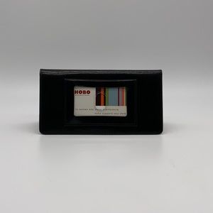 Hobo International brown leather wallet with checkbook holder.
